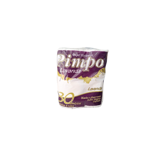 Papel Higiênico 4 rolos Pimpo Folha Simples