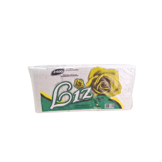 Papel Toalha Interfolhado 2400 folhas - 100% Fibras Naturais