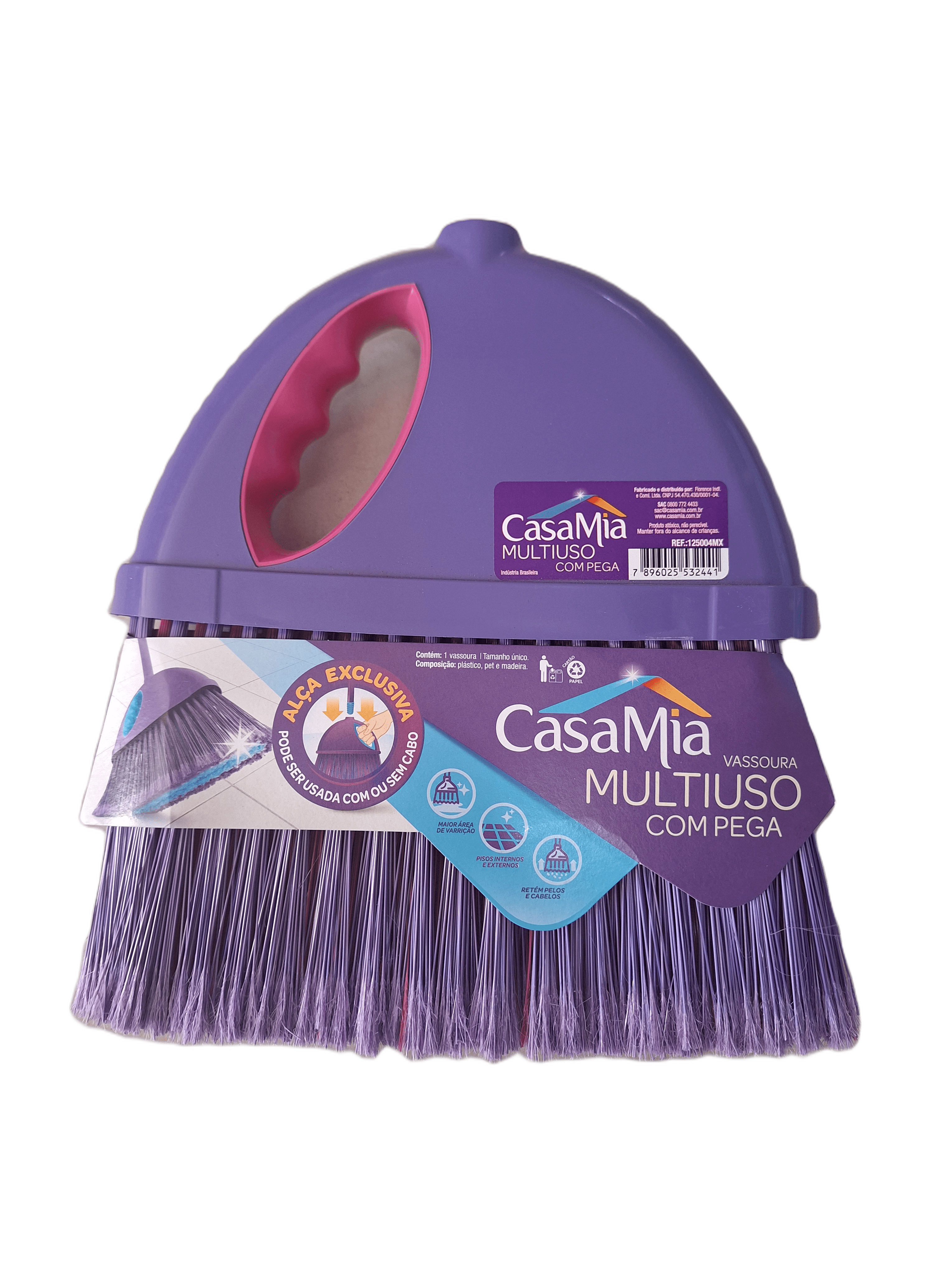 Vassoura Casa Mia - Multiuso - Com Pega.