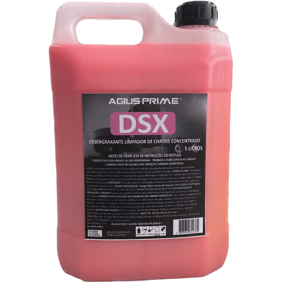 Desengraxante Limpador de Chassis Concentrado - DSX - 5 Litros