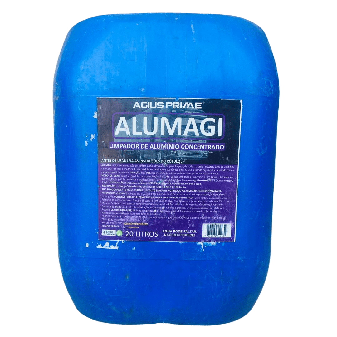 Limpador de Alumínio Concentrado ALUMAGI - Agius Prime - 20 Litros