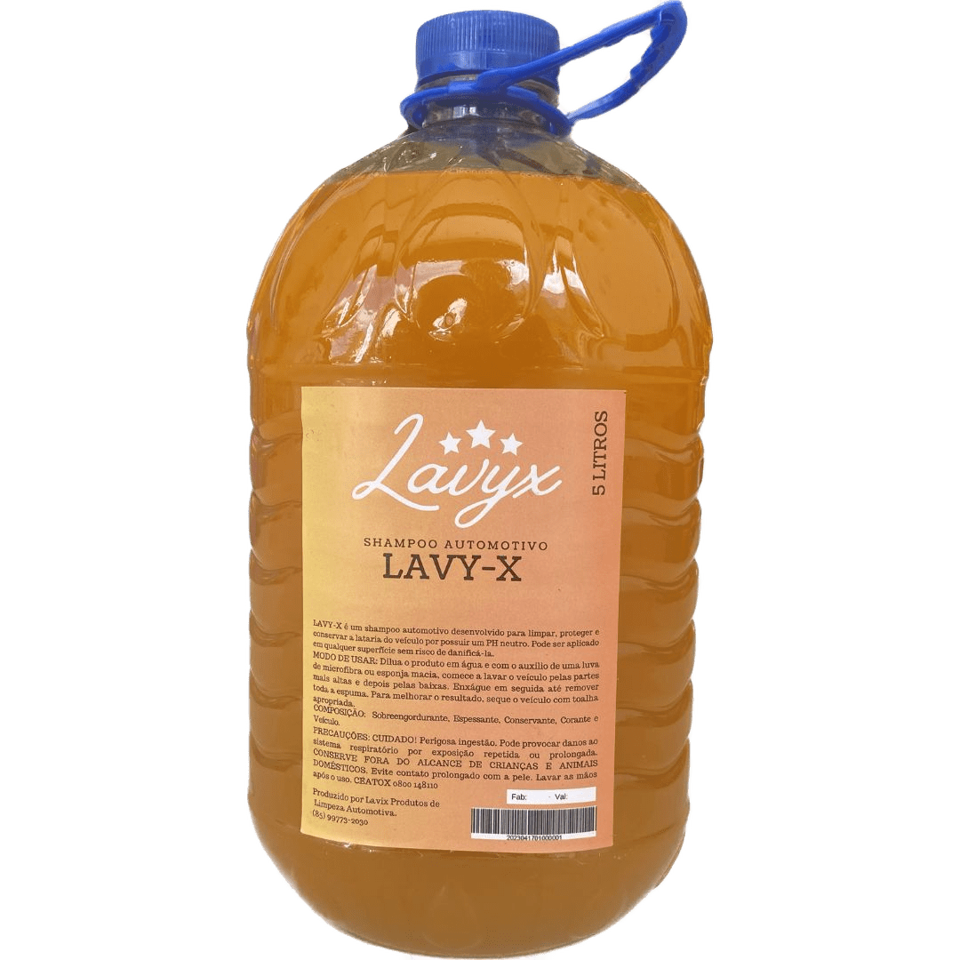 Shampoo Automotivo 5 Litros LAVY-X - 5 Litros - Lavyx 